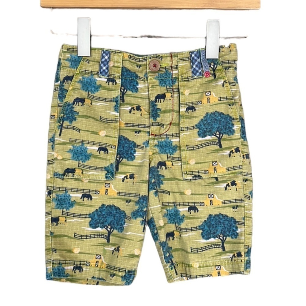 Matilda Jane X Joanna Gaines Boys Horse Equestrian Print Shorts Size 6